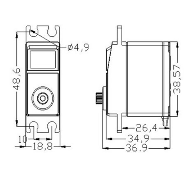 4PCS-EMAX-ES3005-42g-Metall-Analog-Servo-fuumlr-wasserdichte-RC-Flugzeuge-1182768-5